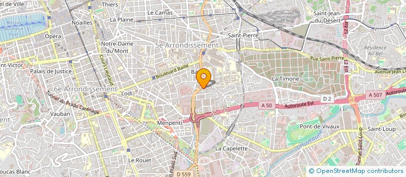localisation de l'entreprise EKTOS à MARSEILLE