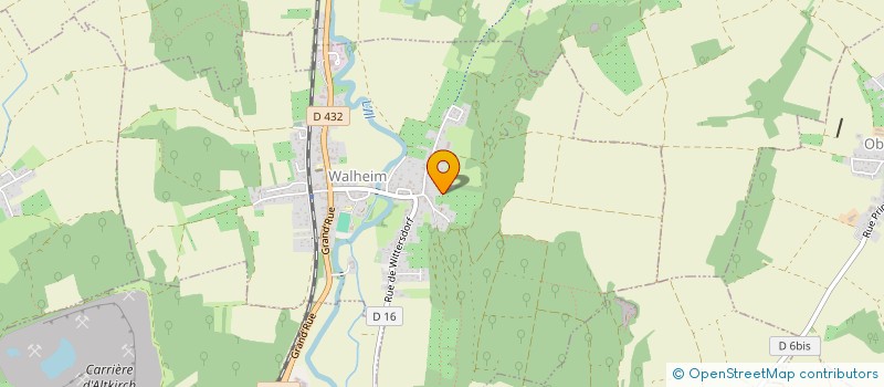 localisation de l'entreprise EKV  WALHEIM