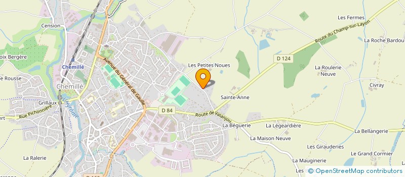 localisation de l'entreprise EKWI.TECH  CHEMILLE-EN-ANJOU