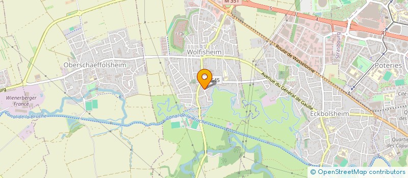 localisation de l'entreprise EKWU  WOLFISHEIM