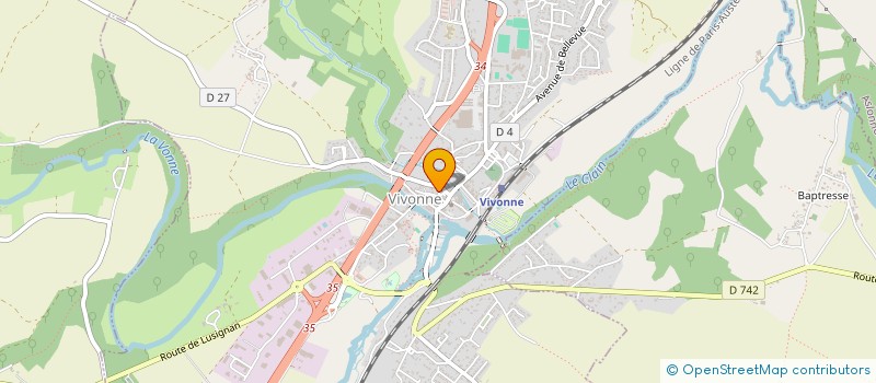 localisation de l'entreprise EKYLEC SARL à VIVONNE