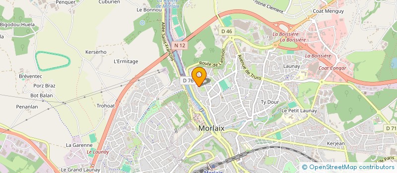 localisation de l'entreprise EKYMINDS à MORLAIX