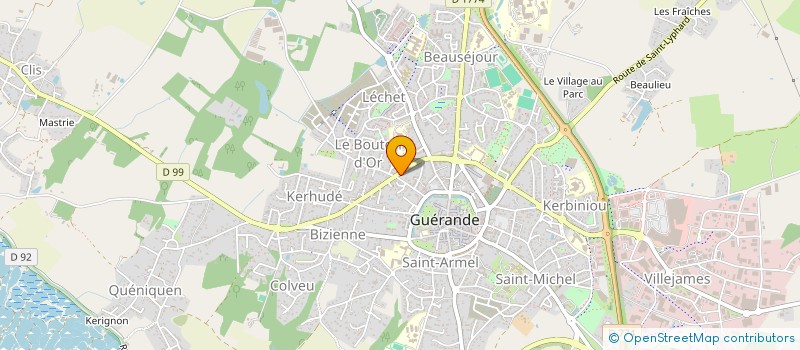 localisation de l'entreprise EKYNOXE  GUERANDE