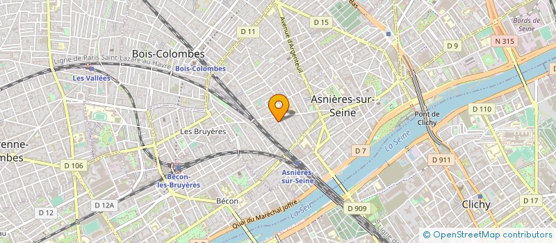 localisation de l'entreprise EKYP à ASNIERES-SUR-SEINE
