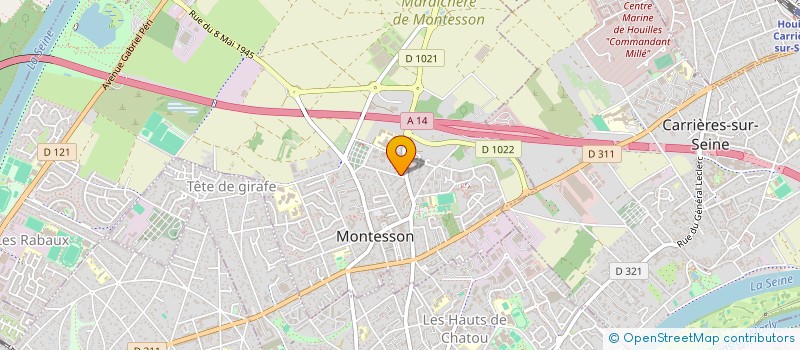 localisation de l'entreprise EL 2 DIFFUSION  MONTESSON
