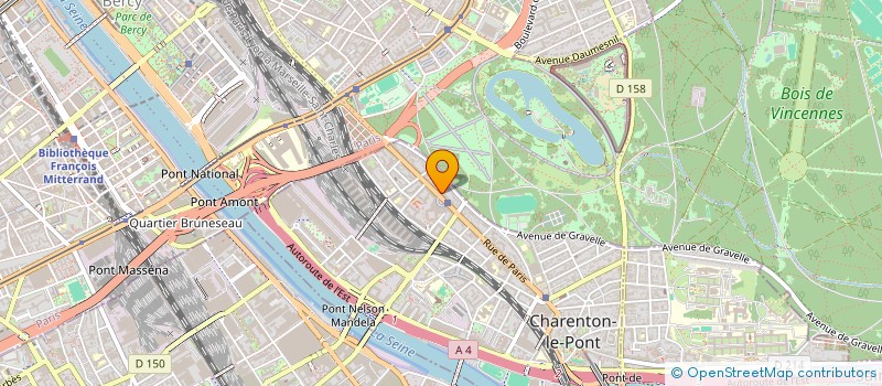 localisation de l'entreprise EL 25  CHARENTON-LE-PONT