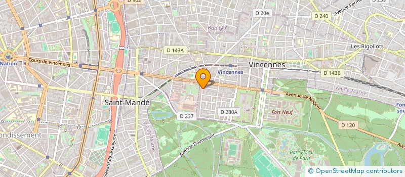 localisation de l'entreprise EL à VINCENNES
