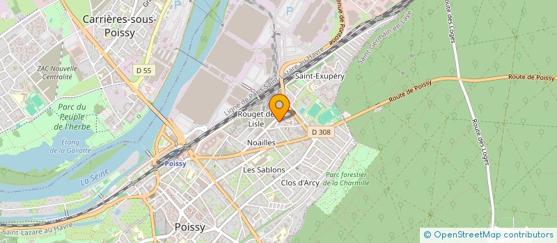 localisation de l'entreprise EL ABRA  POISSY