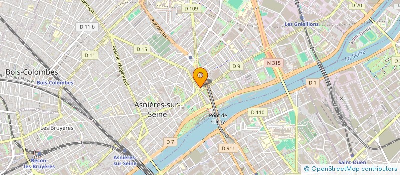 localisation de l'entreprise EL AIDOUS ABDALLAH ET EL AIDOUS NAJIB à GENNEVILLIERS
