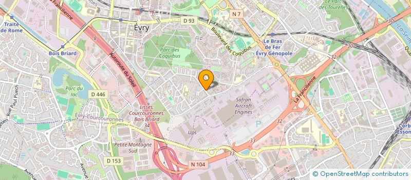 localisation de l'entreprise EL AMENAGEMENT à EVRY-COURCOURONNES