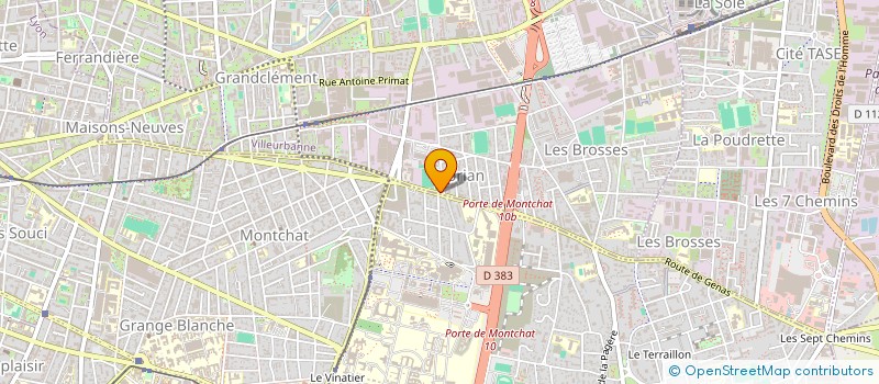 localisation de l'entreprise EL ANDALOUS  VILLEURBANNE