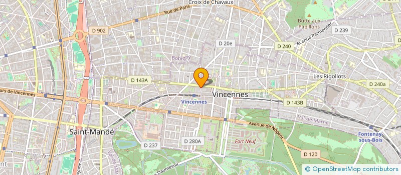 localisation de l'entreprise EL & AS à VINCENNES