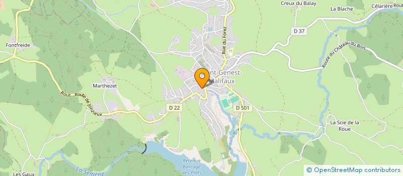 localisation de l'entreprise EL AVENIR  SAINT-GENEST-MALIFAUX