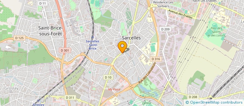localisation de l'entreprise EL AZZOUZI MOULAY SAID ET IMISKINE L à SARCELLES