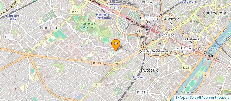 localisation de l'entreprise EL-BAHDJA à NANTERRE