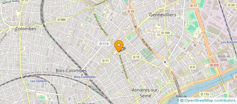 localisation de l'entreprise EL BAKKALI ET INKFAD à ASNIERES-SUR-SEINE