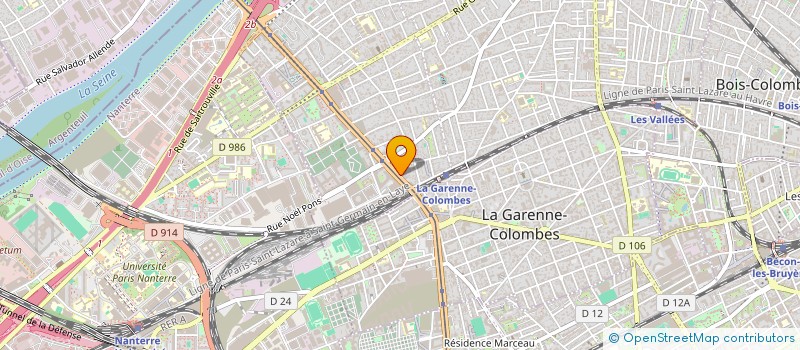 localisation de l'entreprise EL BARAKA à COLOMBES