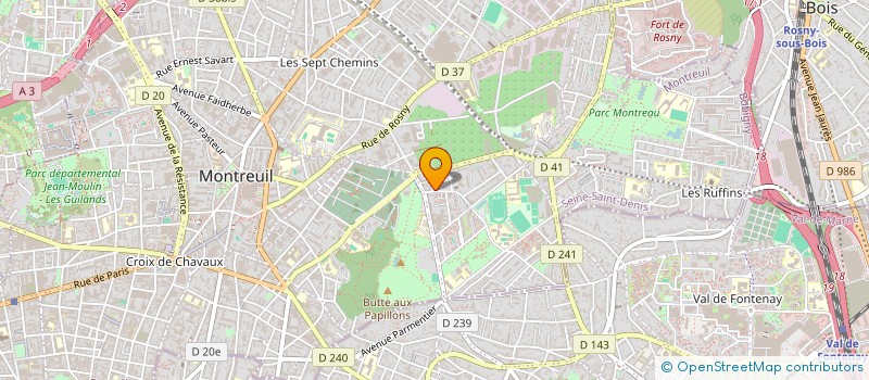 localisation de l'entreprise EL BARAKA à MONTREUIL