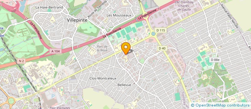 localisation de l'entreprise EL BARAKA à VILLEPINTE