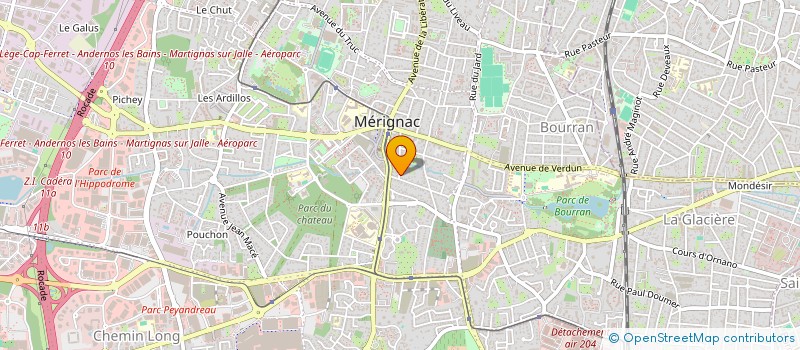 localisation de l'entreprise EL BAROMA  MERIGNAC