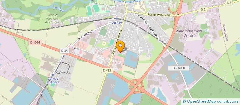 localisation de l'entreprise EL BEIDA LAVERIE  CERNAY