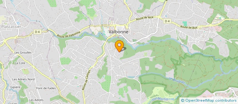 localisation de l'entreprise EL BEIT  VALBONNE