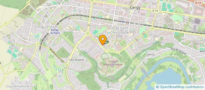 localisation de l'entreprise EL BEKHTI à CERGY