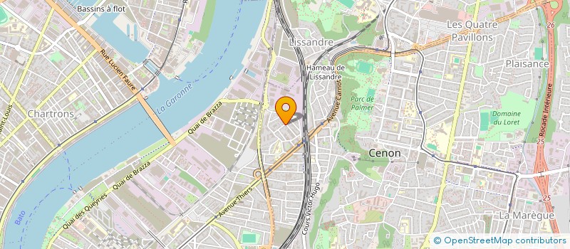 localisation de l'entreprise EL BETHEL-MINISTERES E.B.M.  CENON