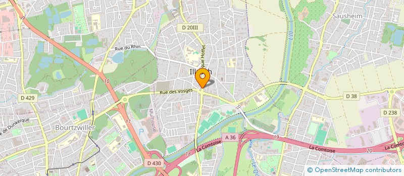 localisation de l'entreprise EL BOUALI HOLDING  ILLZACH