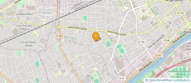 localisation de l'entreprise EL BOUSTANE  ARGENTEUIL