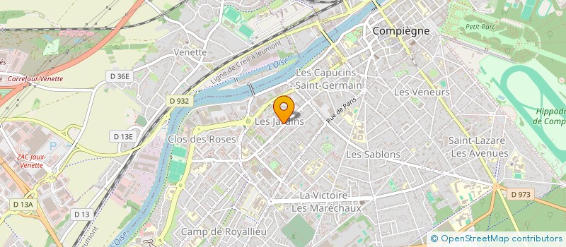 localisation de l'entreprise EL BOUZAIDI TRANSPORT à COMPIEGNE