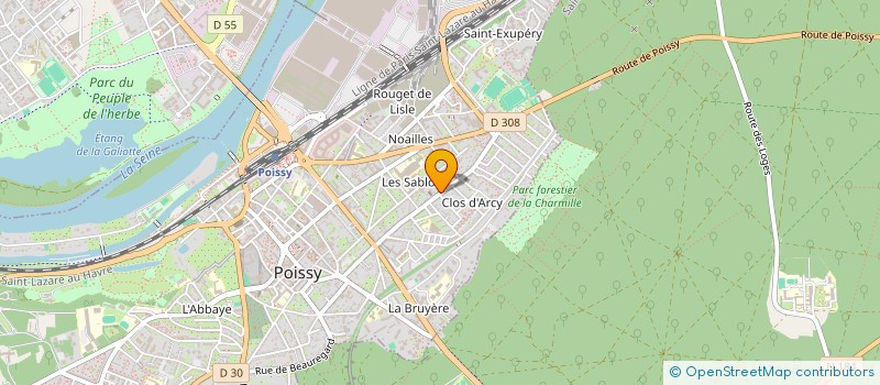 localisation de l'entreprise EL BRILL  POISSY