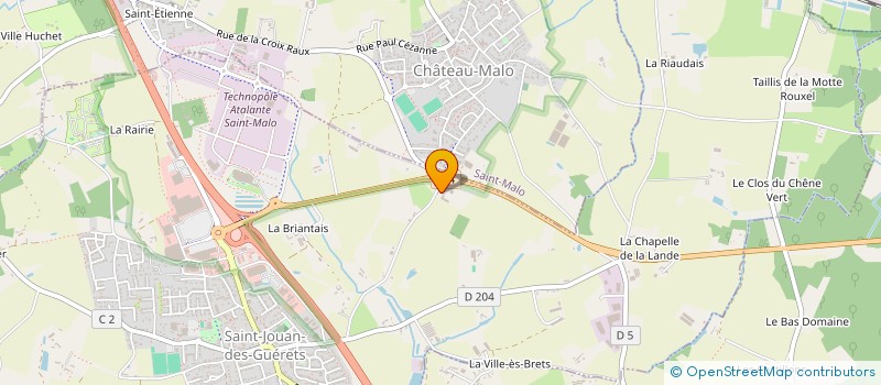 localisation de l'entreprise EL CADRECO  SAINT-JOUAN-DES-GUERETS