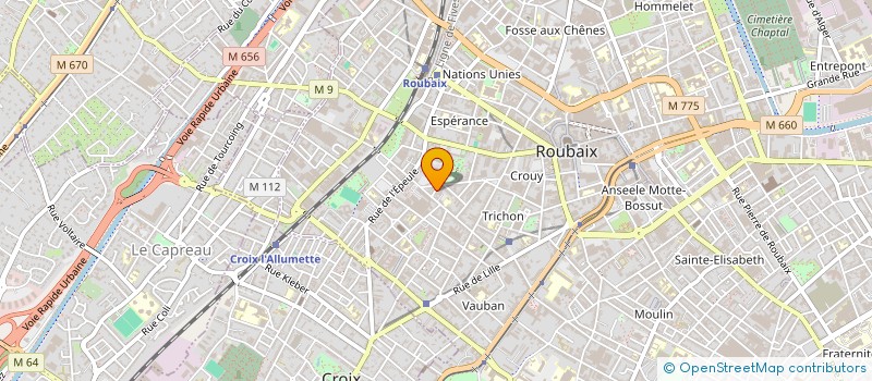 localisation de l'entreprise EL CAGETTE ROUBAIX  ROUBAIX