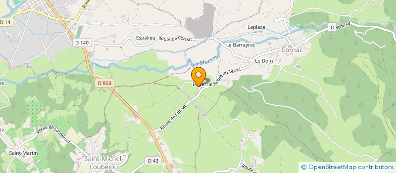 localisation de l'entreprise EL CANDELABRE  LAVAL DE CERE