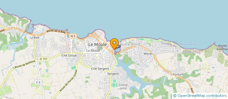 localisation de l'entreprise EL CAPO DELLA PIZZA ET BURGER à LE MOULE