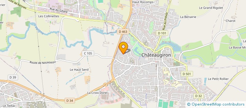 localisation de l'entreprise EL CENROC  CHATEAUGIRON