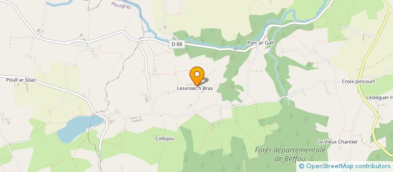 localisation de l'entreprise EL CIDRE  LOGUIVY-PLOUGRAS