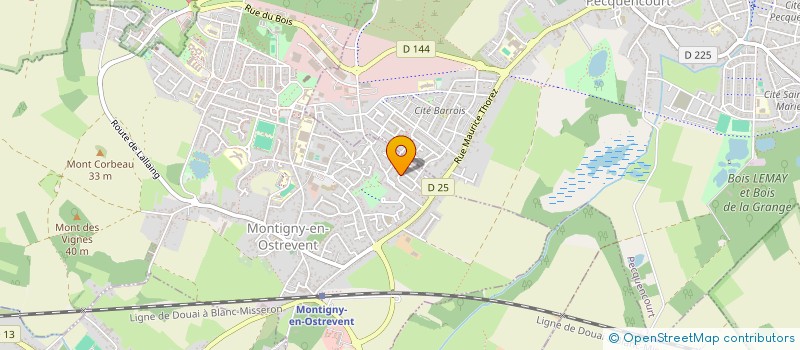 localisation de l'entreprise EL DANSE  MONTIGNY-EN-OSTREVENT