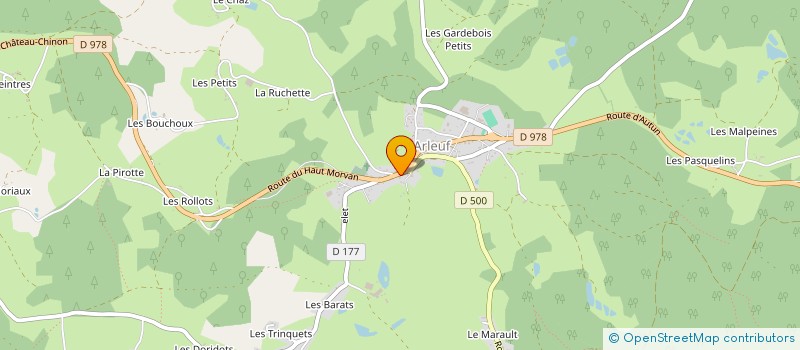 localisation de l'entreprise EL DIABLO à ARLEUF