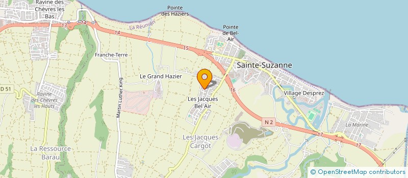 localisation de l'entreprise EL DIABLO 974 à SAINTE-SUZANNE