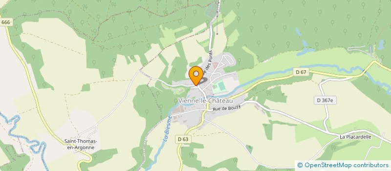 localisation de l'entreprise EL ELECTRICITE  VIENNE-LE-CHATEAU