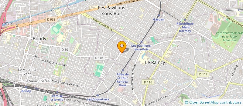 localisation de l'entreprise EL ELION INVEST à LES PAVILLONS-SOUS-BOIS