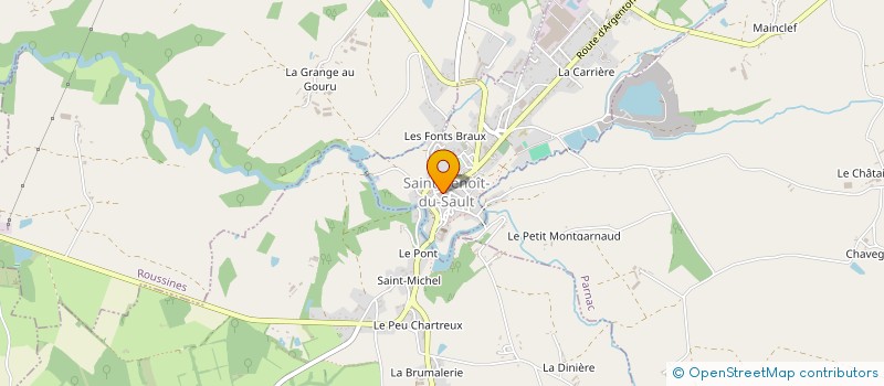 localisation de l'entreprise EL.EN à SAINT-BENOIT-DU-SAULT