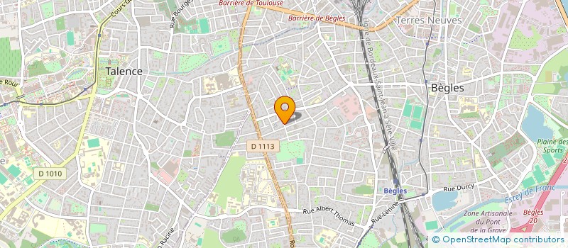 localisation de l'entreprise EL ERNEST à BEGLES