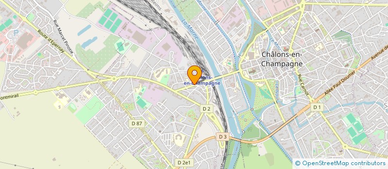 localisation de l'entreprise EL ET F  CHALONS-EN-CHAMPAGNE