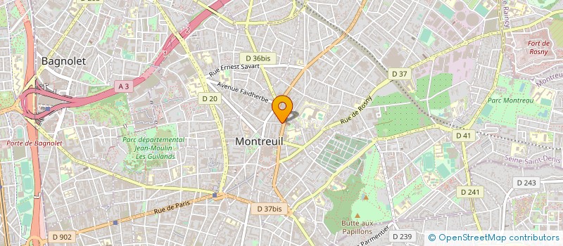 localisation de l'entreprise EL ET NEL à MONTREUIL
