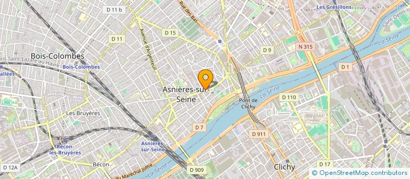 localisation de l'entreprise EL-FA à ASNIERES-SUR-SEINE