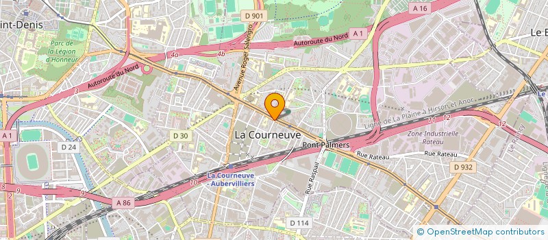 localisation de l'entreprise EL FATH.COM à LA COURNEUVE