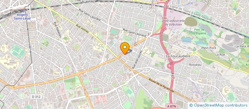 localisation de l'entreprise EL FINANCE à ANGERS